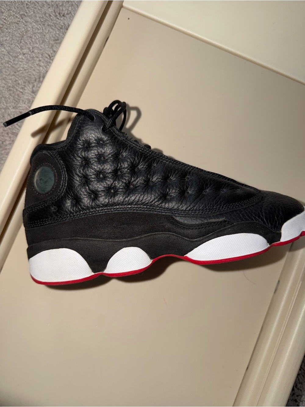 Jordan Kids Black White Red Retro Basketball Shoes